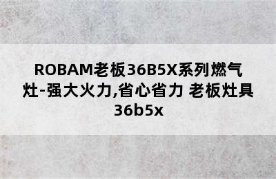 ROBAM老板36B5X系列燃气灶-强大火力,省心省力 老板灶具36b5x